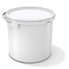 1.3 gallon (167oz) clear TE round container with plastic handle(80)