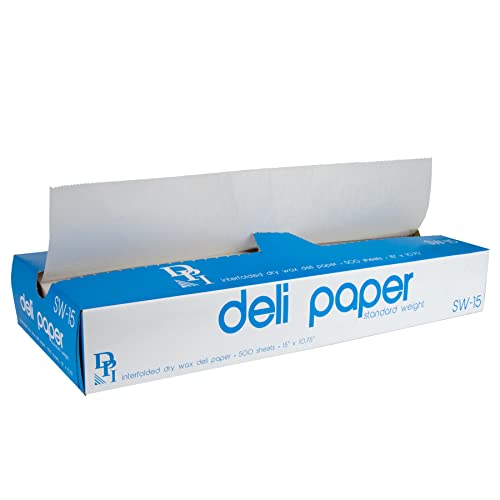 Durable Packaging Standard Weight Deli Sheets 15" x 10-3/4" , 500 Sheets (Pack of 12)