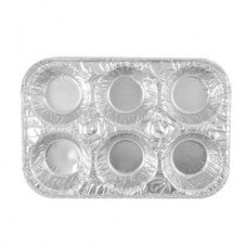 6 Cavity Aluminum Muffin Pan