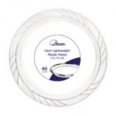 6" CLEAR PLASTIC PLATE (480)