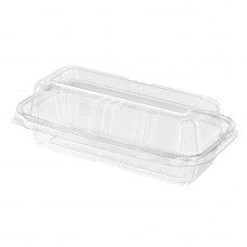 CLEAR HINGED HOAGIE CONT(150) Plastic Container Showcase