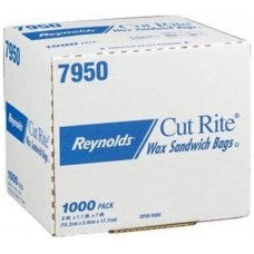 6X1.1X7 CUT RITE WAX BAG OPAGUE SANDWICH REYNOLDS (6000)