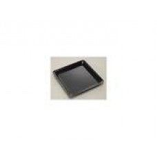 12" square conserve tray blk(25)