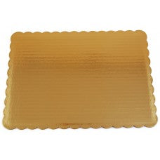 18X14 GOLD SCALLOP 1/2 SHEET BOARD(25)