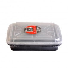 4 lb oblong container w/lids 24/3ct