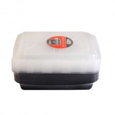 4 lb. Oblong Containers W/ Lids(12/10)