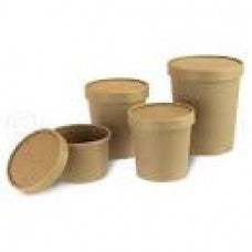 16 OZ SOUP CUP KRAFT COMBO(250)