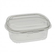 24 OZ RECTANGULAR CLEAR TAMPER RESISTANT CONTAINER