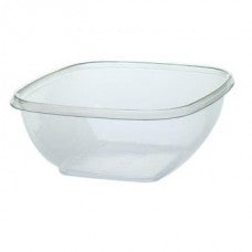 12 OZ CLR PET BOWL W/LID (250)