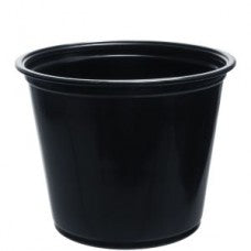 5.5oz souffle black portion cup (50/50)