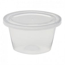 4 OZ CLEAR OVAL PORTION CUPS(500)