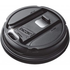 BLACK RECLOSEABLE LID 10-20 OZ