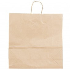 Brown jumbo paper shopping bag with handle 18x7x19 (200) CODE# BAGPHJUMBO